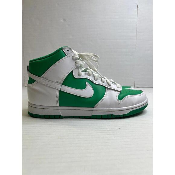 Nike Dunk High Retro Green & White Sneakers Mens Sz 11.5‎ main image 8
